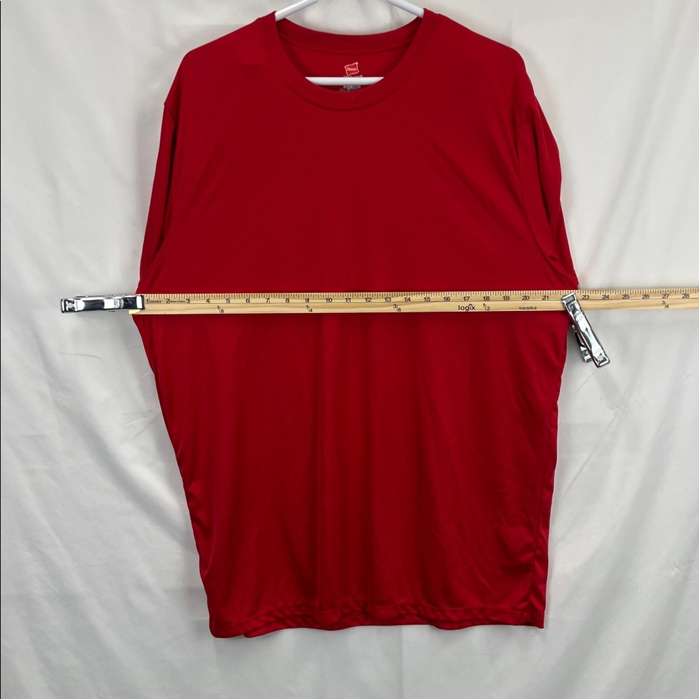 Hanes - Cool Dry - Men’s Quick drying Tee Shirts - 2 Pack - Red and Gray - XL - Picture 4 of 8
